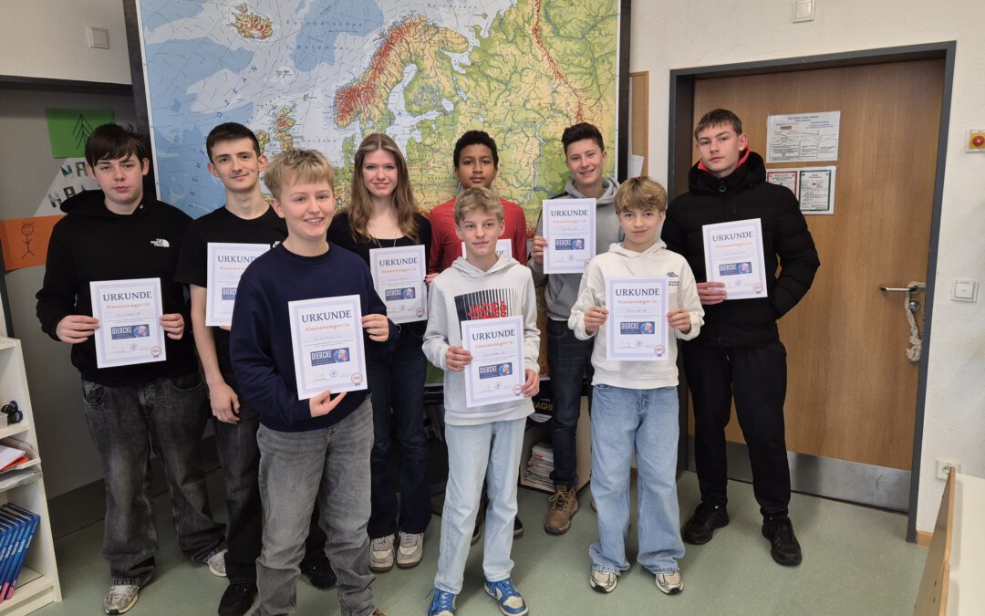 Die besten Geographinnen und Geographen am Gymnasium Trossingen
